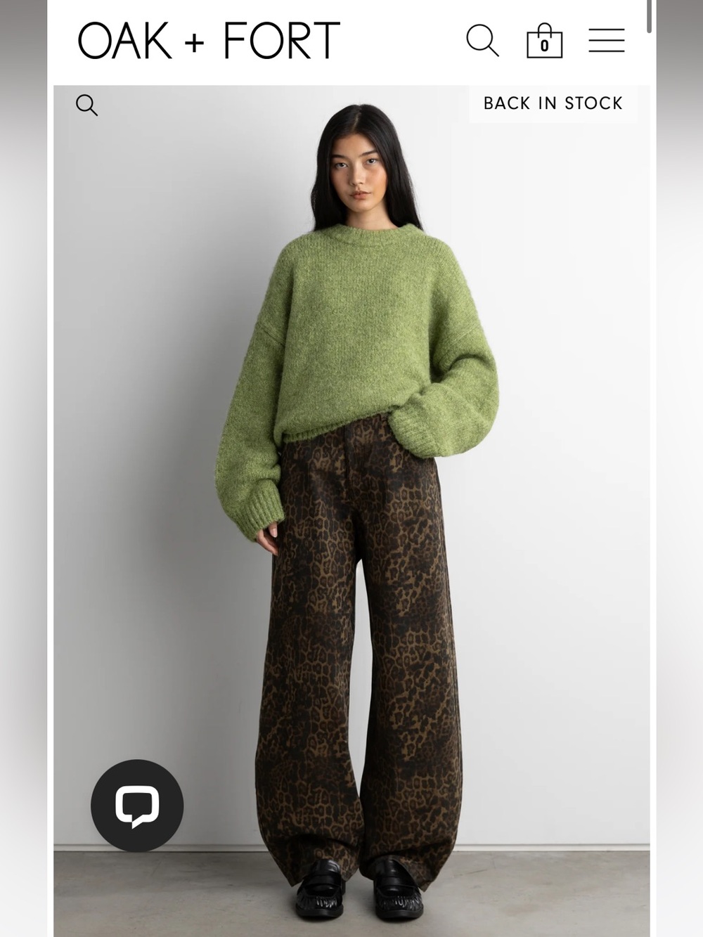 Oak + Fort Oversized Crewneck Sweater